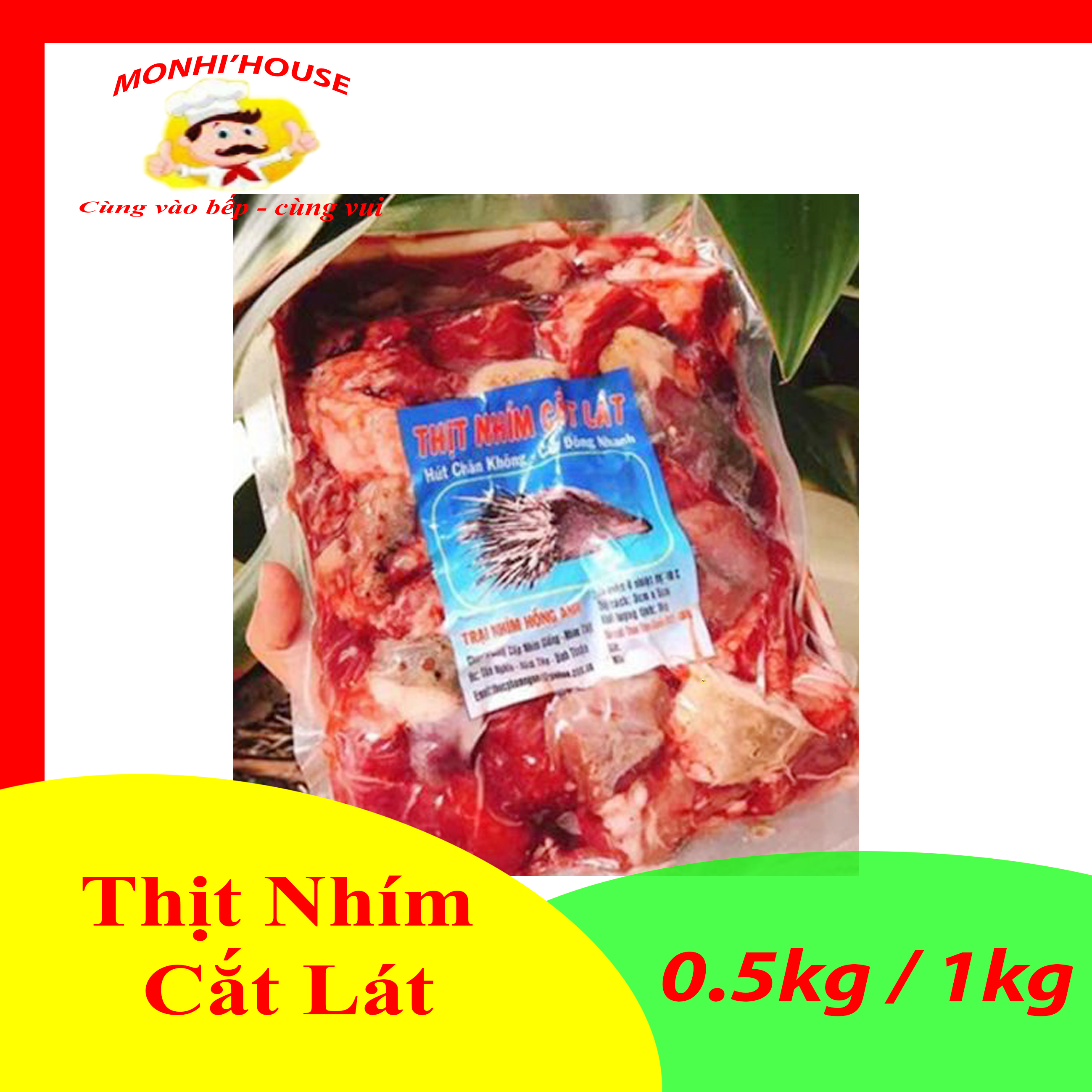 1Kg Thịt nhím cắt lát_ Tươi Ngon