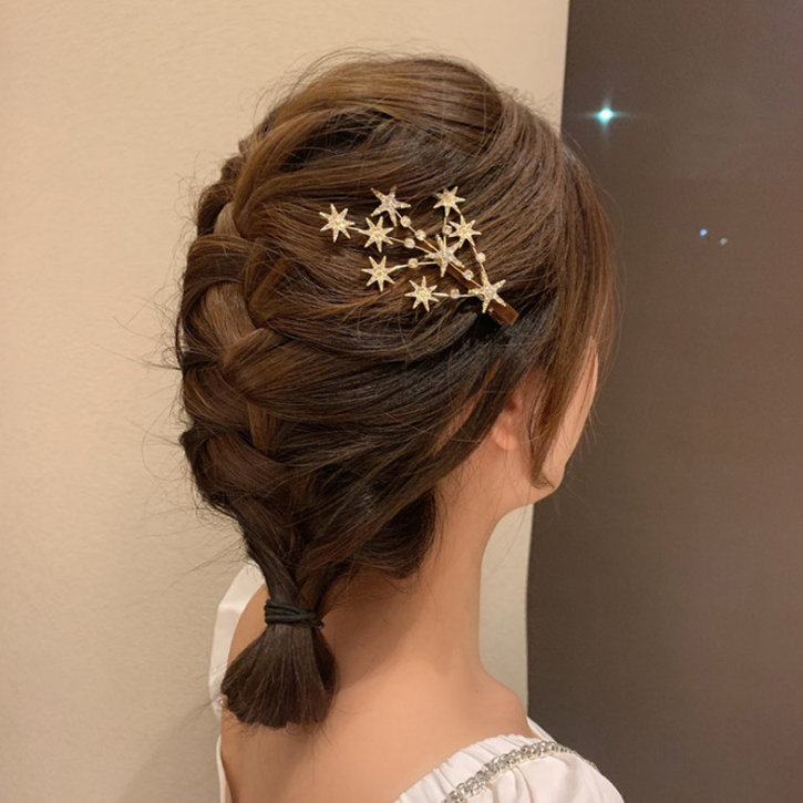 [HCM]Kẹp tóc đính đá hình ngôi sao đáng yêu