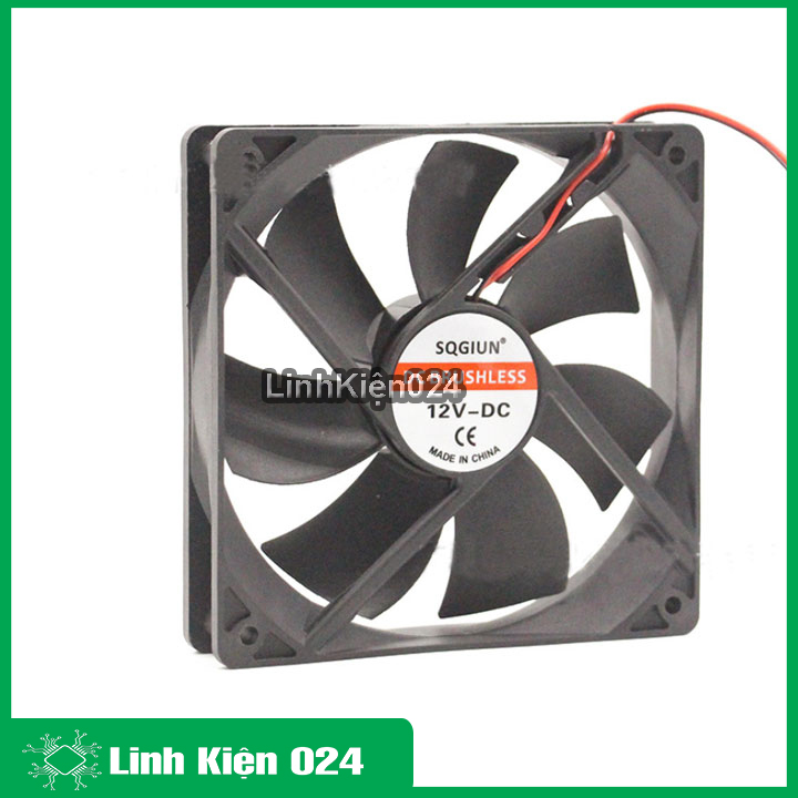 Quạt tản nhiệt 12025 BRUSHLESS 5V / 12V / 24V 6W kích thước 12x12x2.5cm