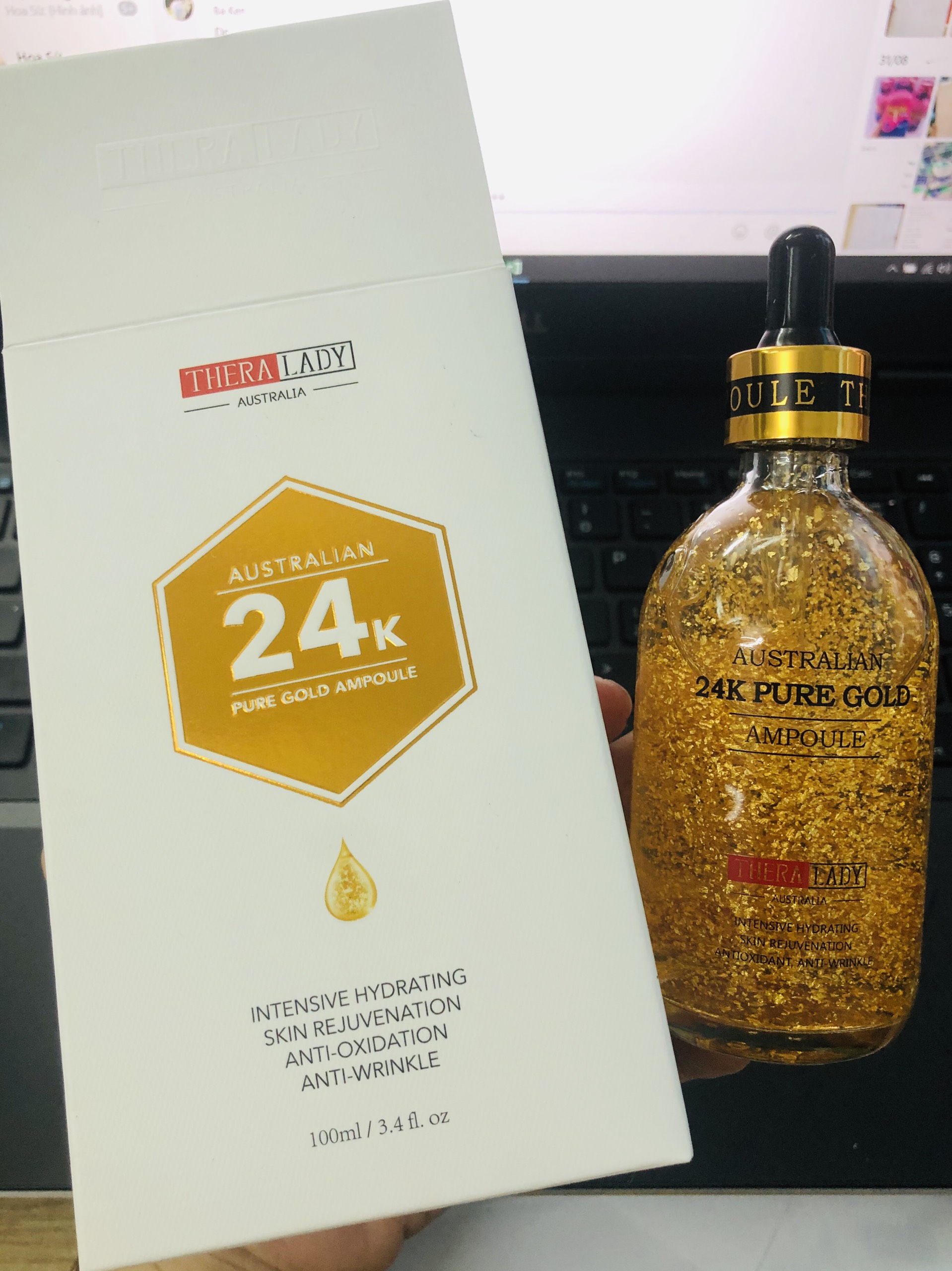 Tinh chất dưỡng da 24k Pure Gold Ampoule 100ml