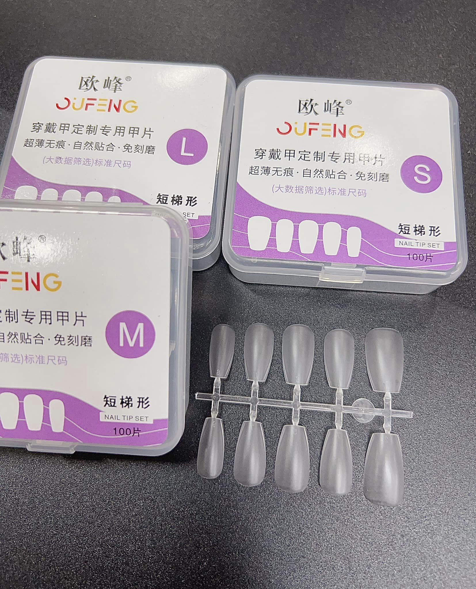 Móng úp siêu mỏng làm nailbox L M S các loại
