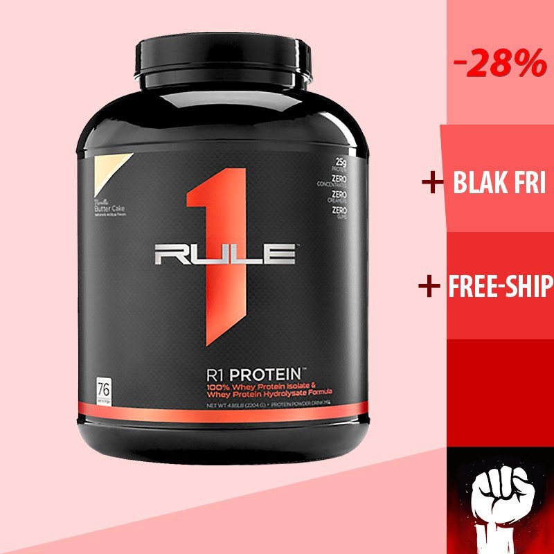 Rule 1 Protein | R1 Protein | Sữa Whey Tăng Cơ Giảm Mỡ Cho Người Tập Gym 5lbs 2.3kg - Chính Hãng cao cấp