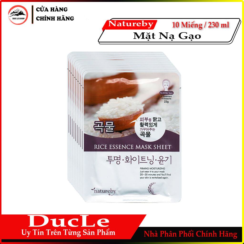 [HCM]Mặt Nạ Natureby Gạo HÀN QUỐC (23ml/miếng )