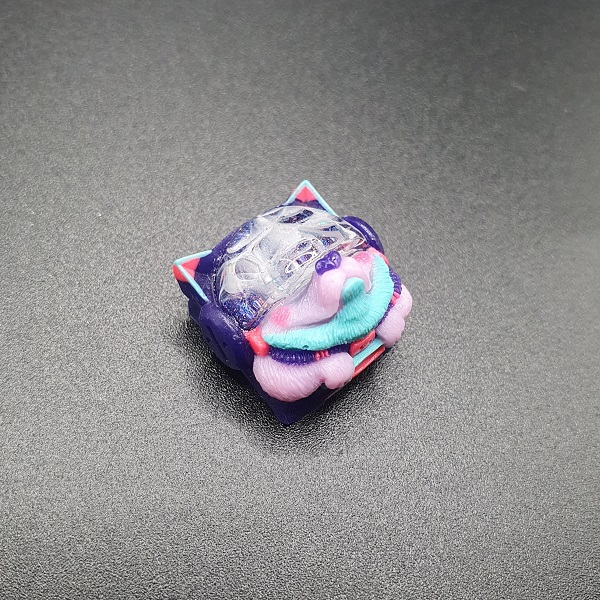 Artisan Keycap nút bàn phím cơ Sirius 006 xanh tím