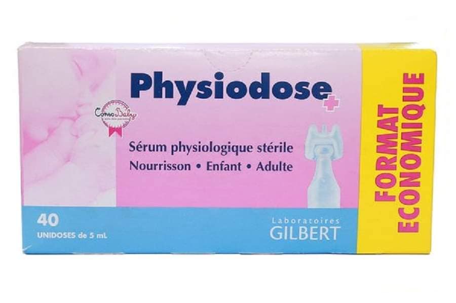 NƯỚC MUỐI SINH LÝ PHÁP PHYSIODOSE- TÉP HỒNG
