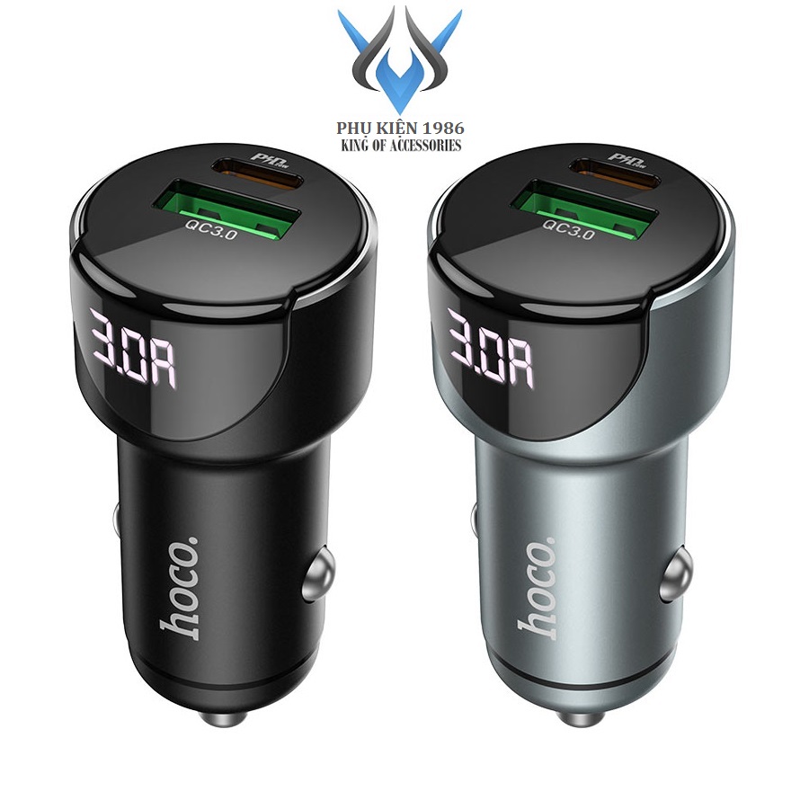 Cup car charger/car HoCo Z42 support QC3.0 and PD20W-power display pressure (color random)