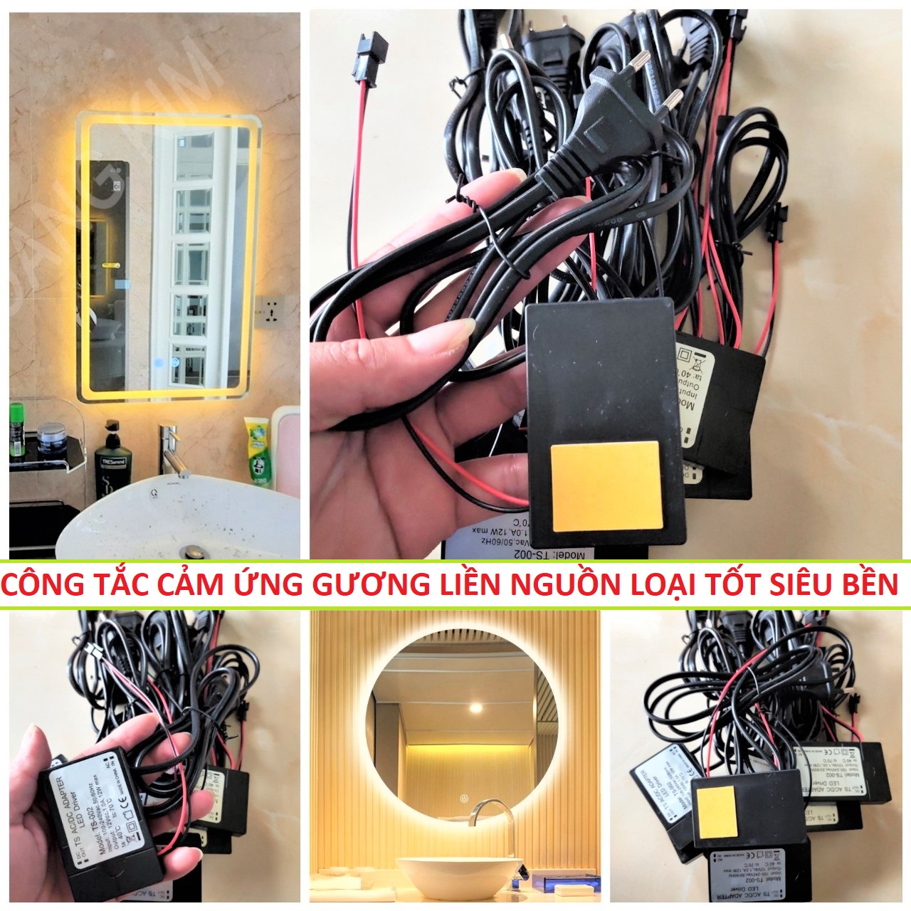 CÔNG TẮC CẢM BIẾN GƯƠNG LIỀN NGUỒN MẪU MỚI SIÊU NHẠY , CÔNG TẮC CẢM ỨNG GƯƠNG NHÀ TẮM , GƯƠNG TRANG ĐIỂM , CÔNG TẮC CẢM ỨNG ĐÈN GƯƠNG