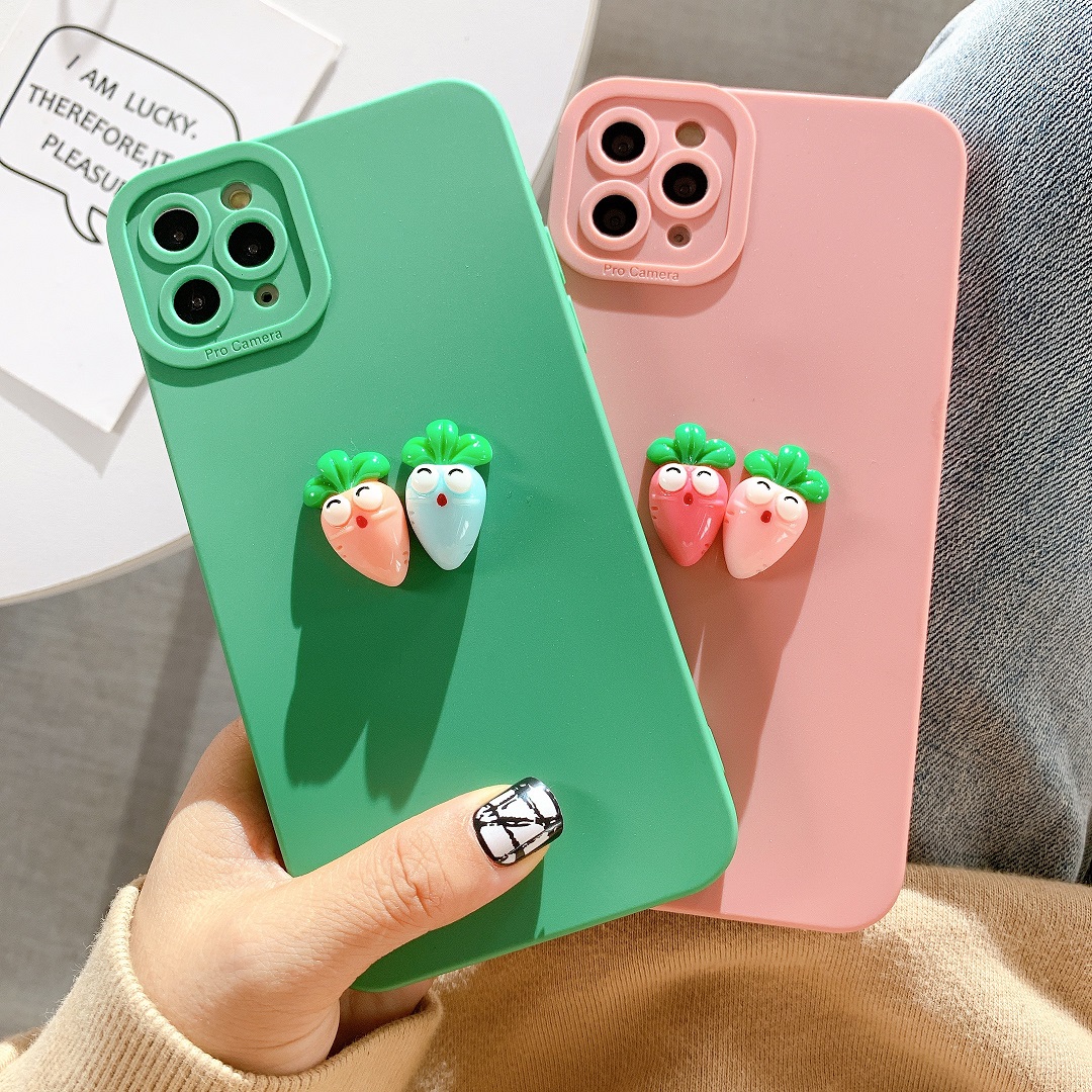 Ốp Lưng Basic Camera Nổi - Mẫu Carrot Nổi