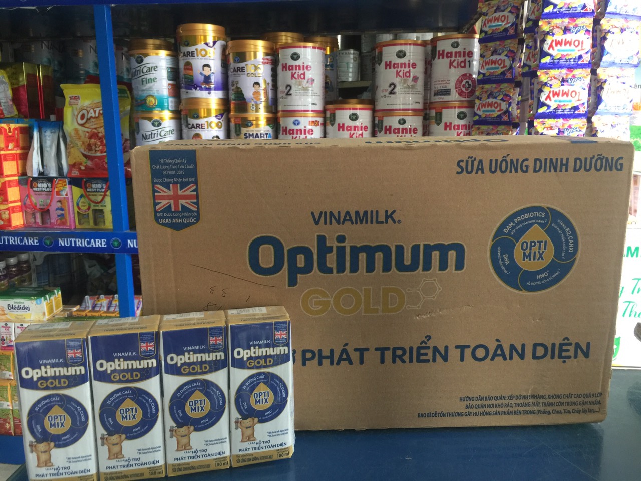 Mẫu mới-Sữa pha sẵn optimum 180ml,Grow plus 180ml 1 thùng 48 hộp