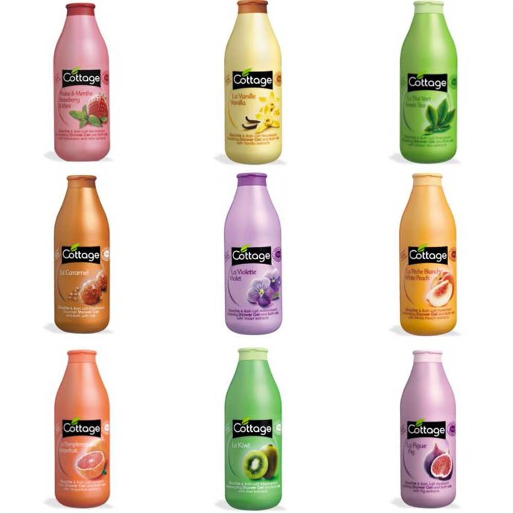 Sữa tắm Cottage chính hãng của Pháp [Chai lớn 750ml-Đủ mùi]