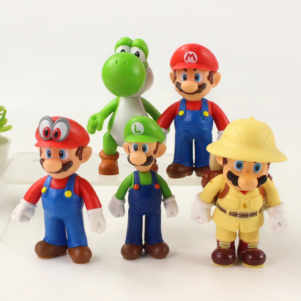 Mô hình nhân vật trong game Mario 8 cm