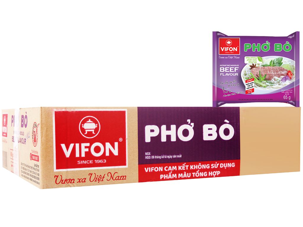 Combo 6 gói phở bò Vifon