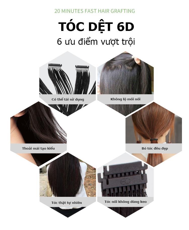 Máy nối tóc 6D