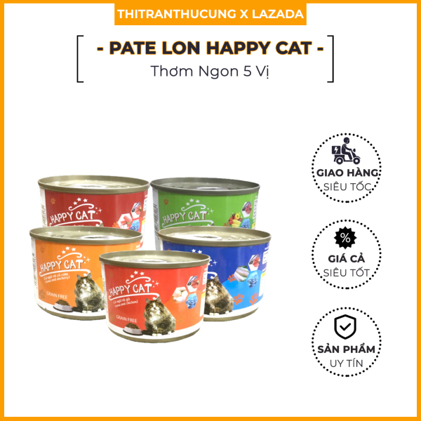 Thức Ăn Cho Mèo Pate Happy Cat 160G - Siêu Tiết Kiệm