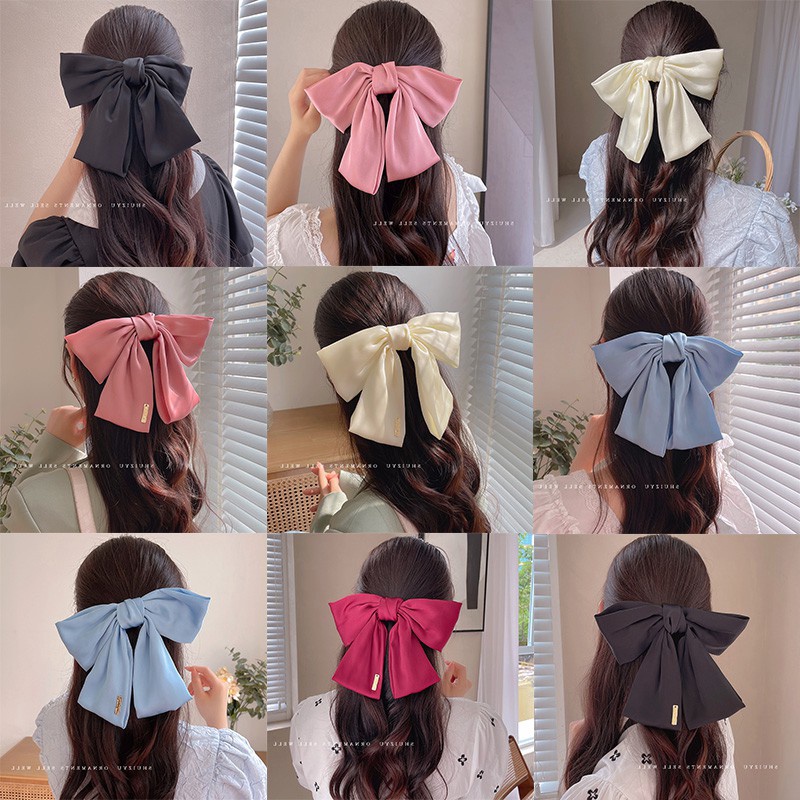 Kẹp Tóc Hình Nơ Phong Cách Hàn Quốc