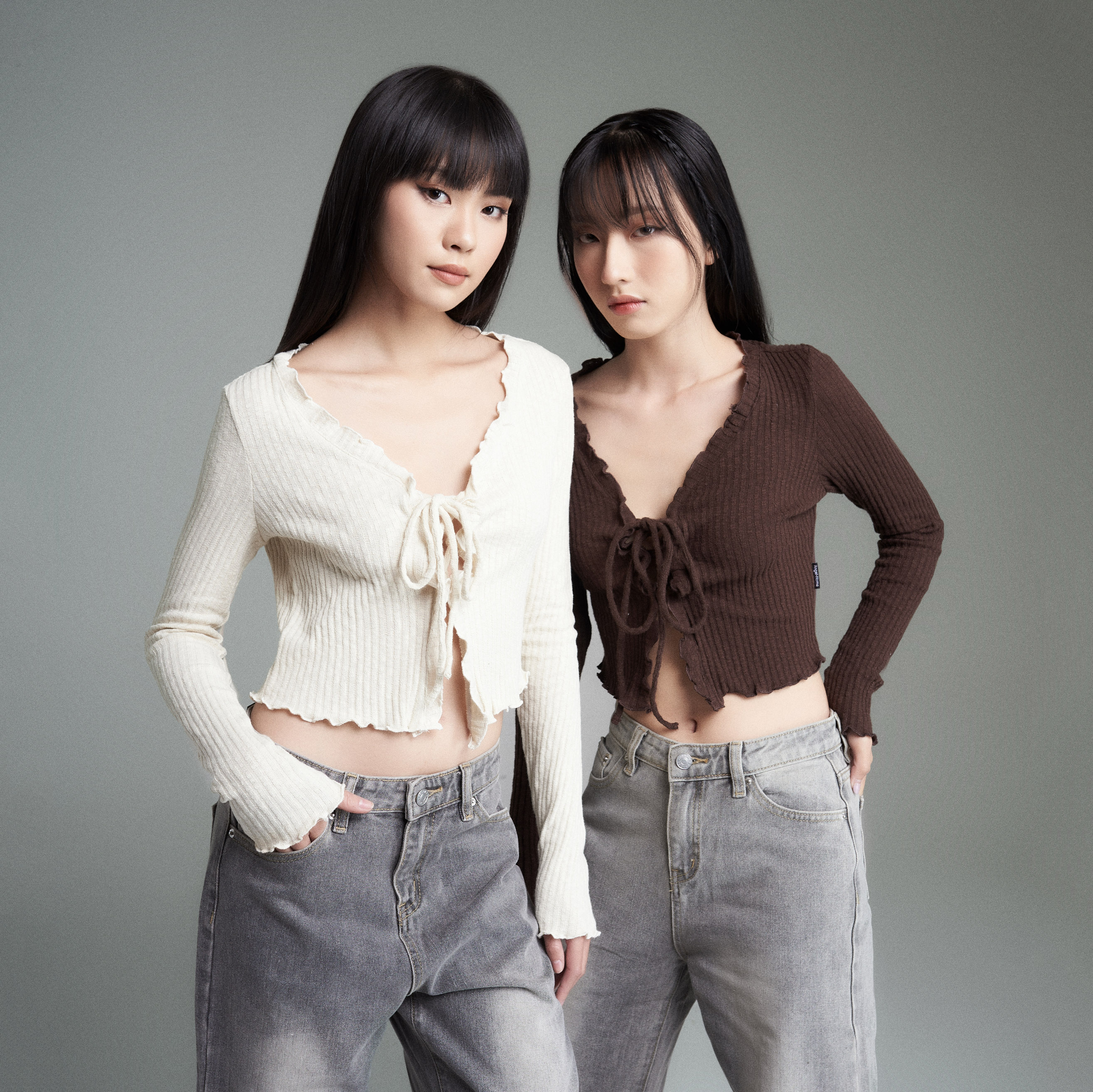 Áo Croptop Dài Tay PRADIES Lacies