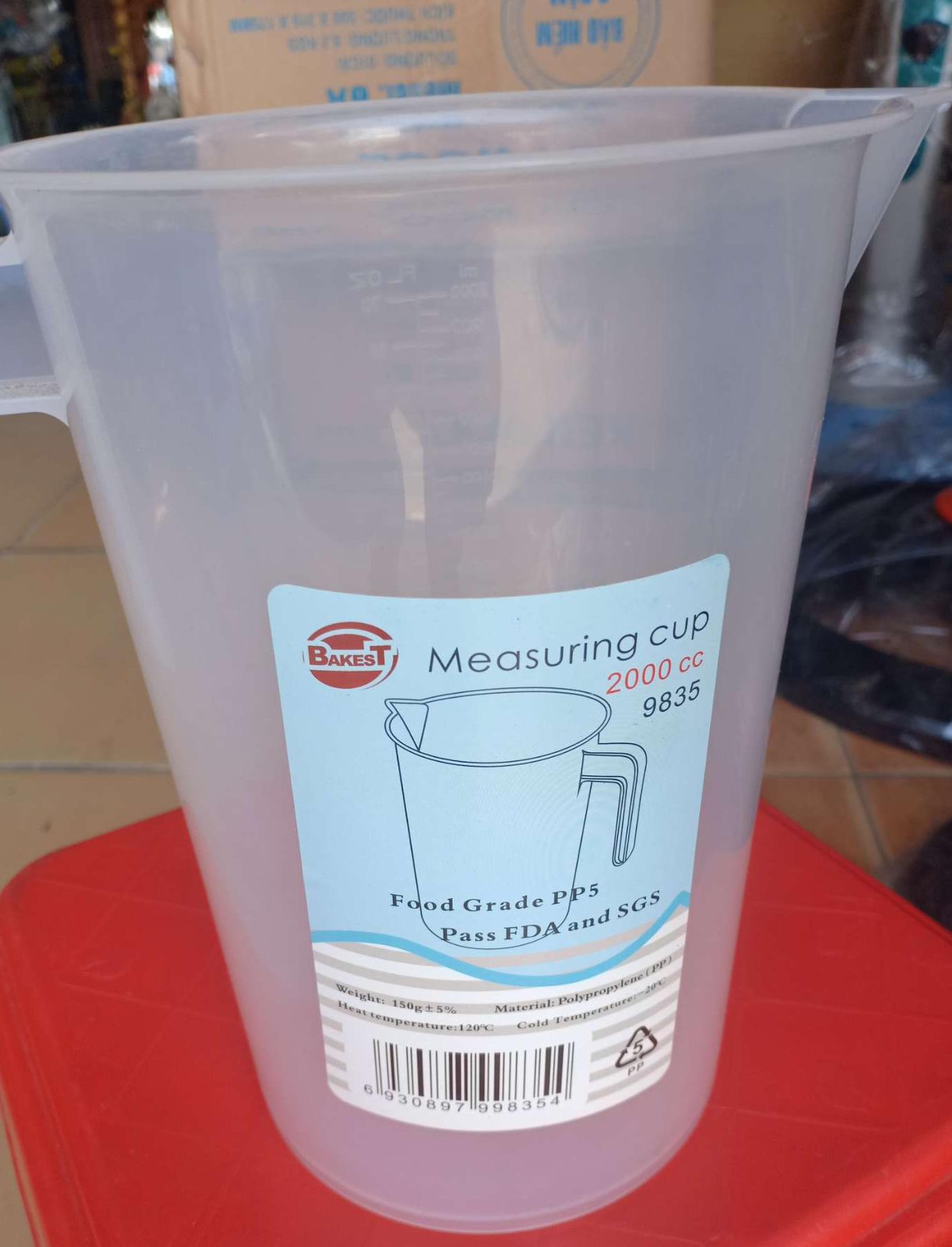 [HCM]Ca Đong Nhựa Chia Vạch 1000-2000-3500ml