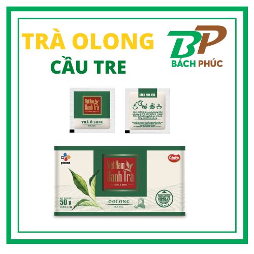 Trà olong cầu tre 25 gói 2g - trà ô long cầu tre túi lọc danh trà 1992 - kho pha chế đà nẵng