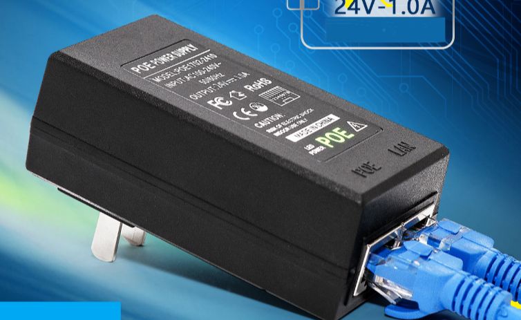Nguồn POE 24V 1A cho camera IP, modem, swicth....