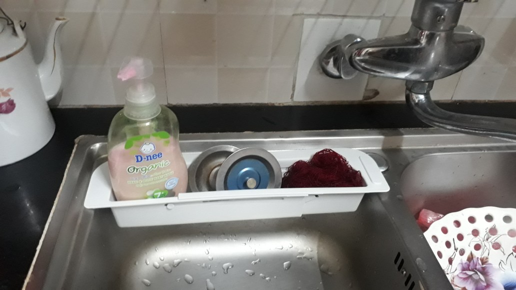 Rổ Gác Bồn Rửa Bát Gấp Gọn Đa Năng Lúa Mạch Tiện Dụng
