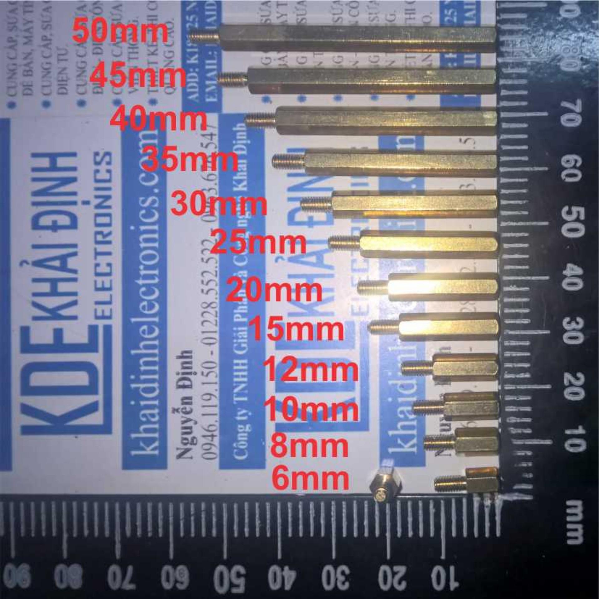 5 cái Cọc Đồng M3 50+6MM ĐẦU ĐỰC, ĐẦU CÁI (Đ-C) kde0545