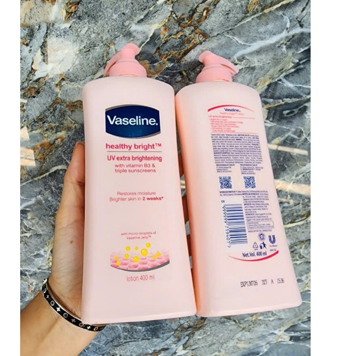 Sữa dưỡng thể vaseline Healthy even tone 400ml