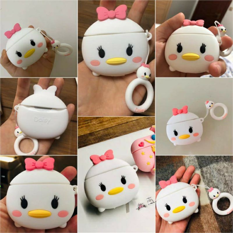 Chia sẻ: 0 ☘️Tặng kèm móc treo☘️Case Airpod 1 2- Vỏ bao bọc Heo piglet và Vịt Nơ hồng Cover đựng tai nghe không dây Airpods