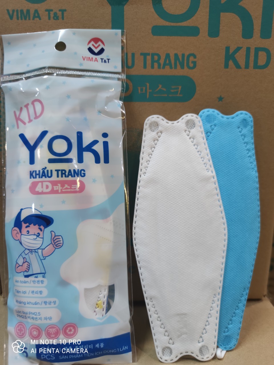 Khẩu trang trẻ em Yoki cao cấp bịch 6 cái