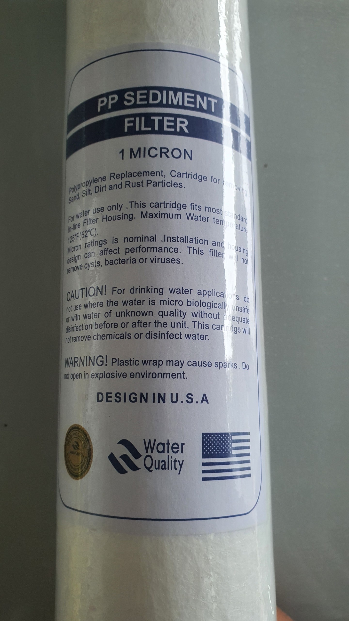 Combo 3 lõi bông PP 1 micron 20 inch.