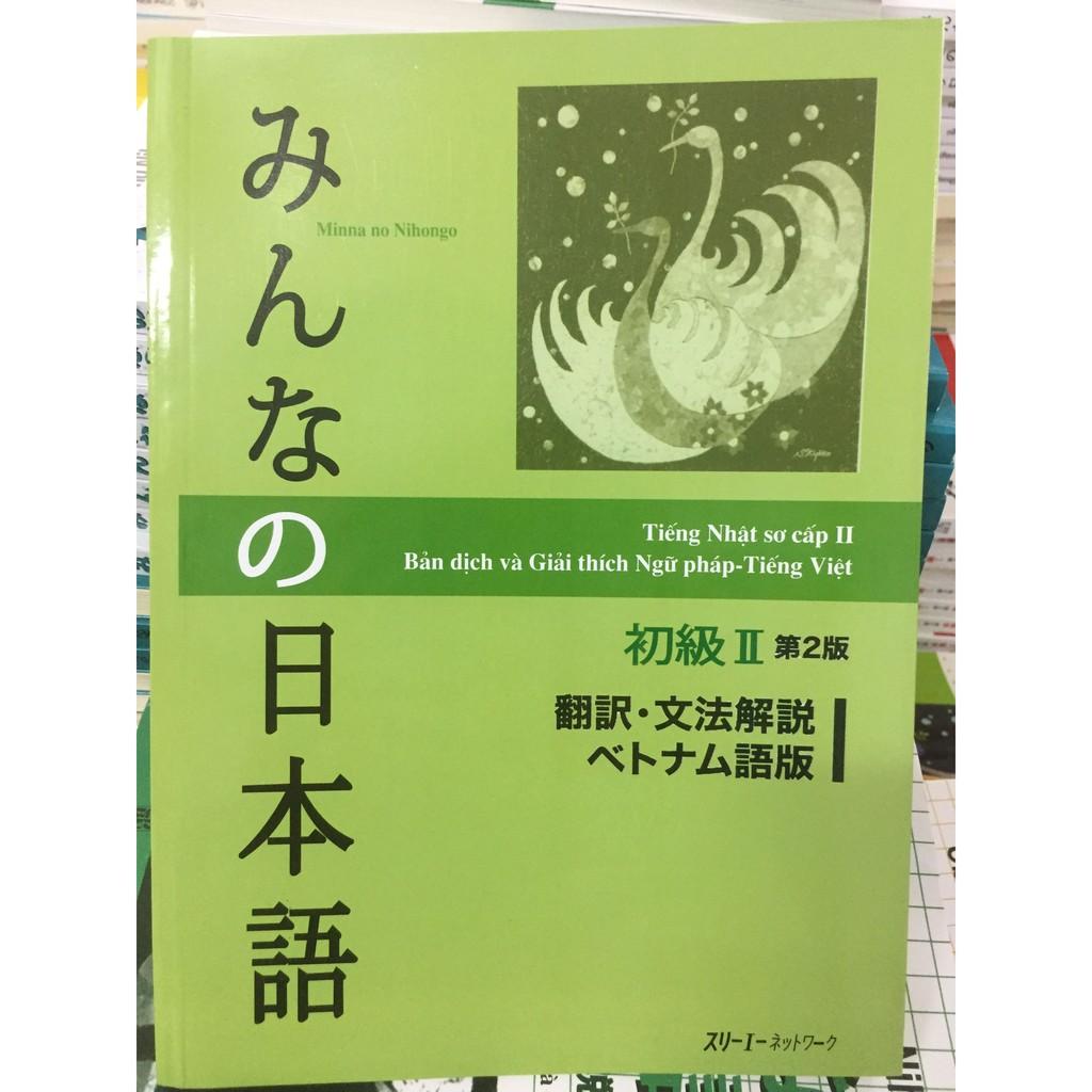 Giảm 5 Sach Minna No Nihongo Bản Dịch Va Giải Thich Ngữ Phap Tập 2 Phien Bản Mới