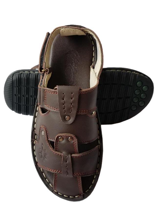 Giày Sandal Nam Bít Đầu  BIGGBEN Da Bò Thật Cao Cấp SDB45