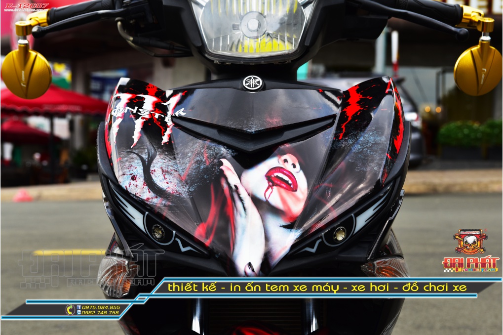 Tem Trùm Exciter 150 Đỏ Đen Cực Ngầu