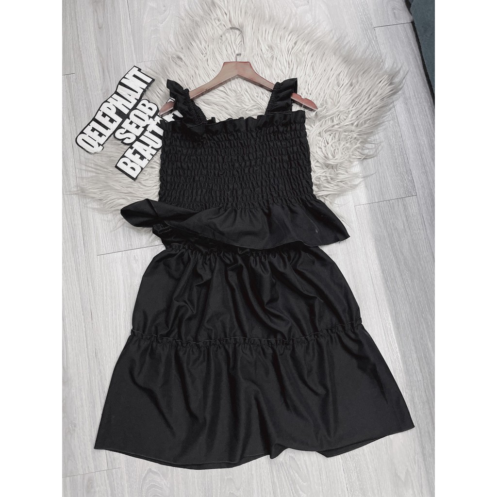 [HCM]set áo kèm váy nhún bigsize