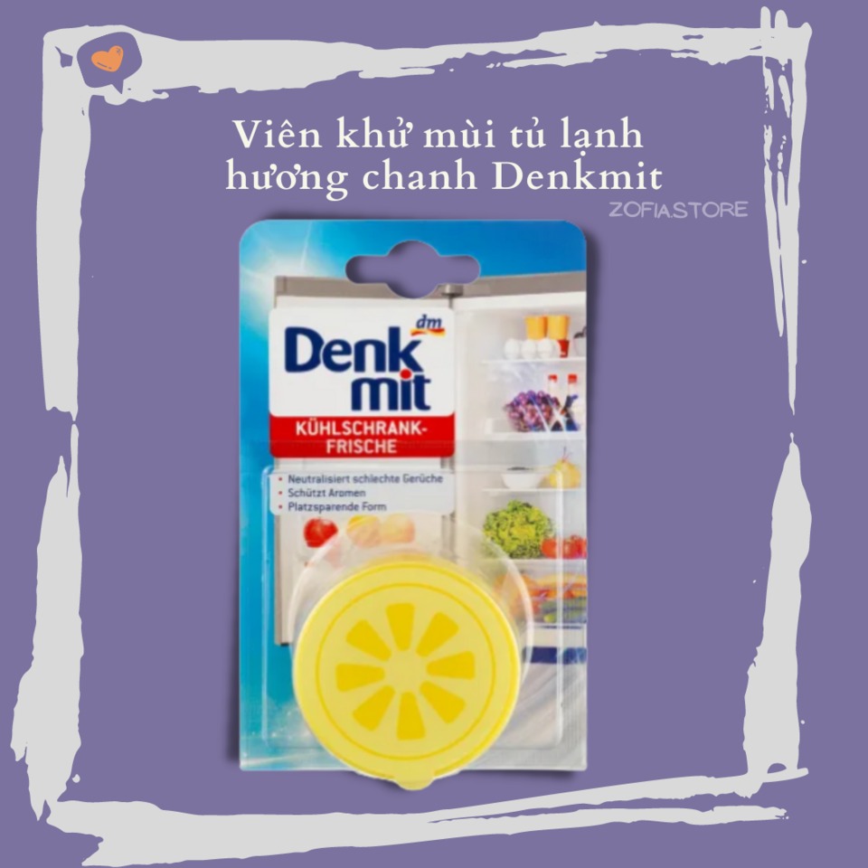 Sáp khử mùi tủ lạnh Denkmit nội địa Đức