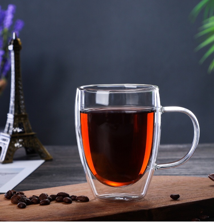 150ml Iridescent 2 layer Cup, Blender, Nordic coffee cup-lead free premium heat resistant glass cup