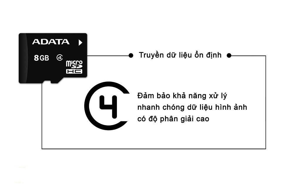 Thẻ nhớ Adata Micro SDHC 8GB Class4