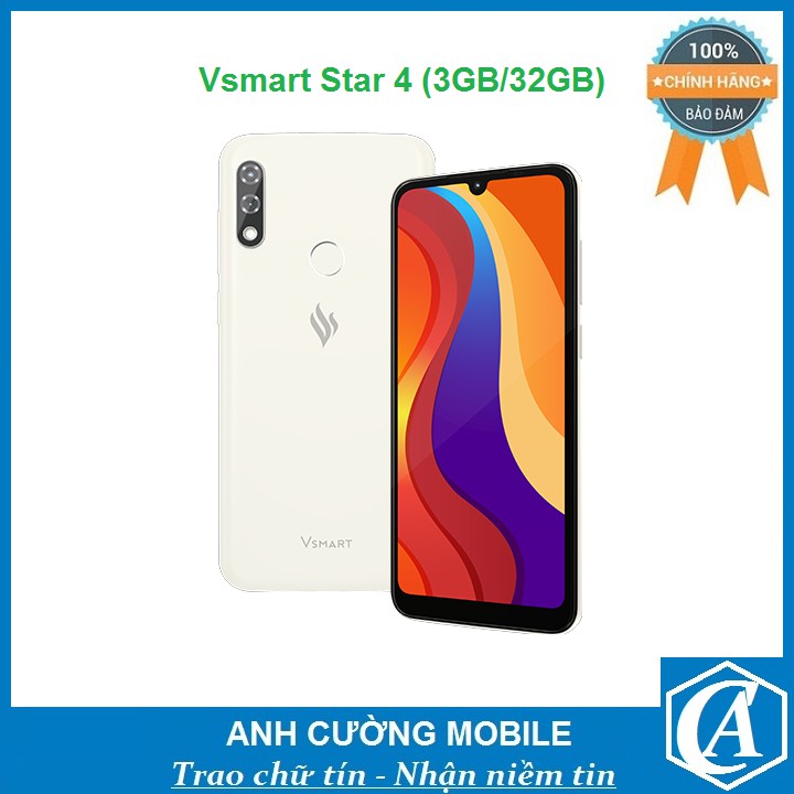 Điện thoại Vsmart Star 4 (3GB/32GB) - Bảo hành 18 tháng