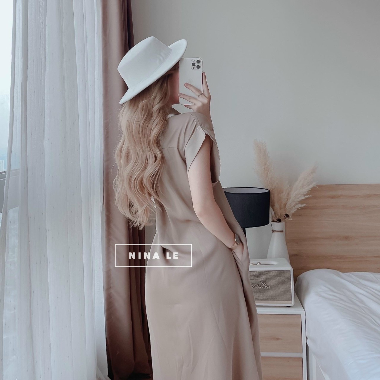 [HÀNG MỚI VỀ] ĐẦM SƠ MI ĐÓNG NÚT THẬT ĐÓNG TÚI LỤA NHUNG SIÊU XINH HT