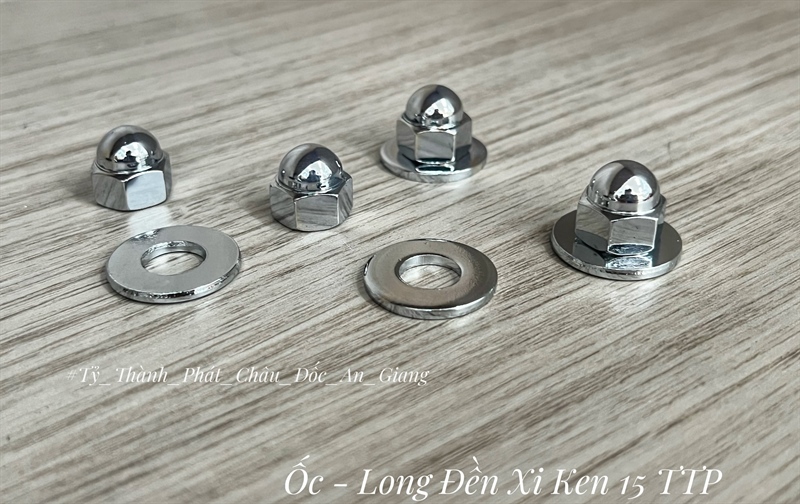 Ốc Bầu phuộc 10 ly Xi Ken + long đền ( 2 ốc 2 long đền ) ( 1 bộ )