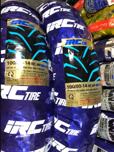 Lốp trước pcx, sau air blade 150 irc 100/80-14