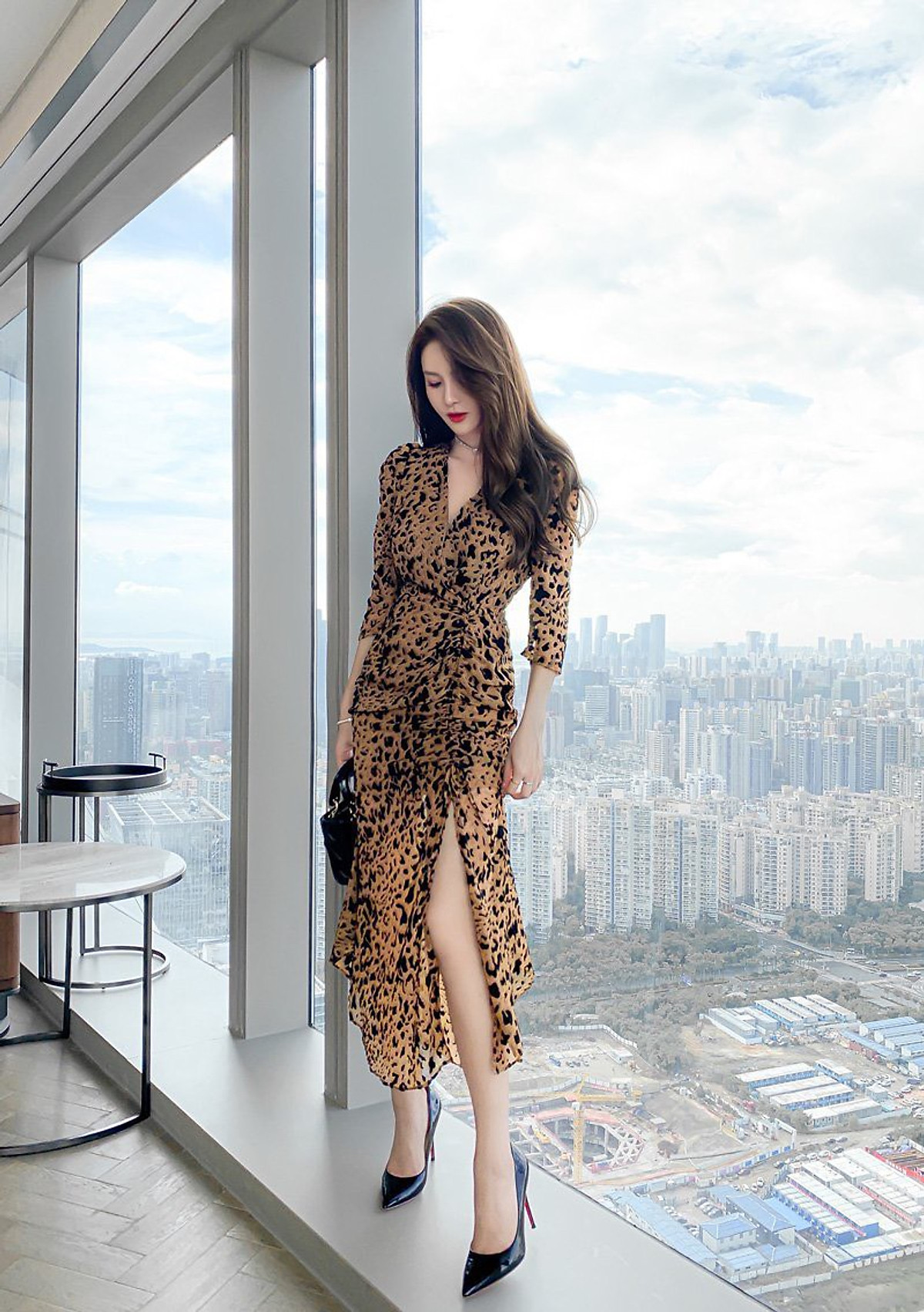 ĐẦM BODY HỌA TIẾT DA BEO SIÊU SANG - KC1922