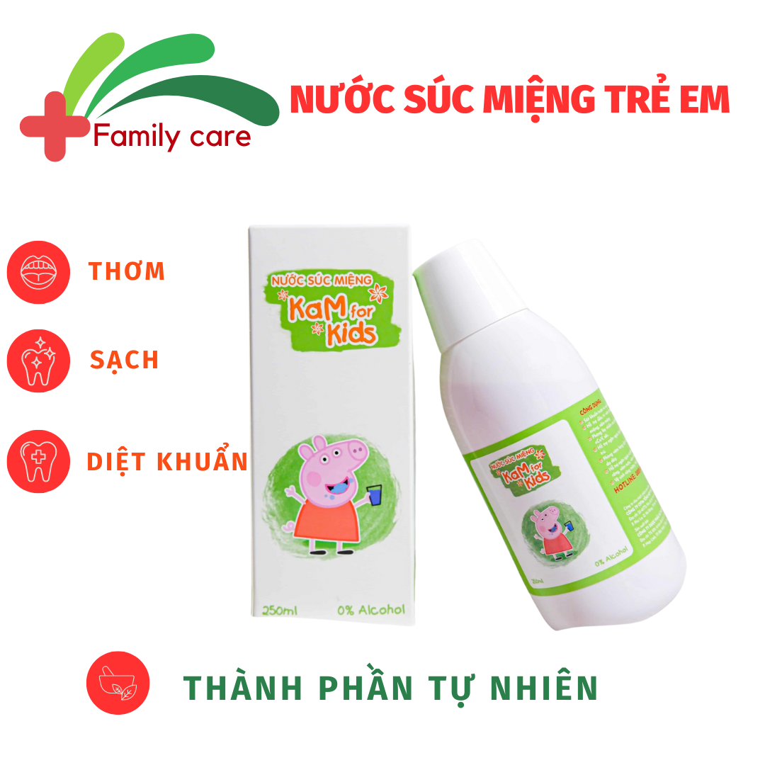 Nước súc miệng KaM for Kid - KanaCare (250ml)