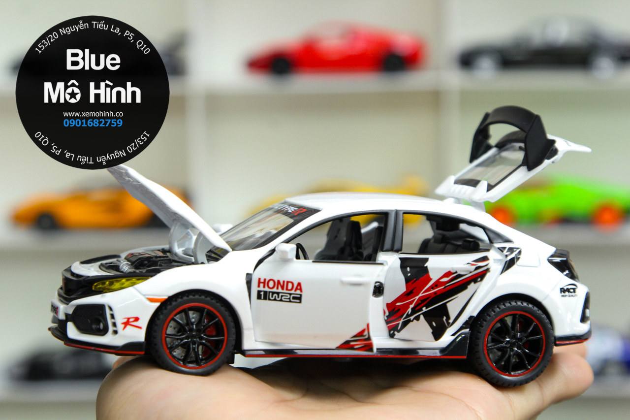 Blue mô hình | Xe mô hình Honda Civic Type R mở hết cửa 1:32