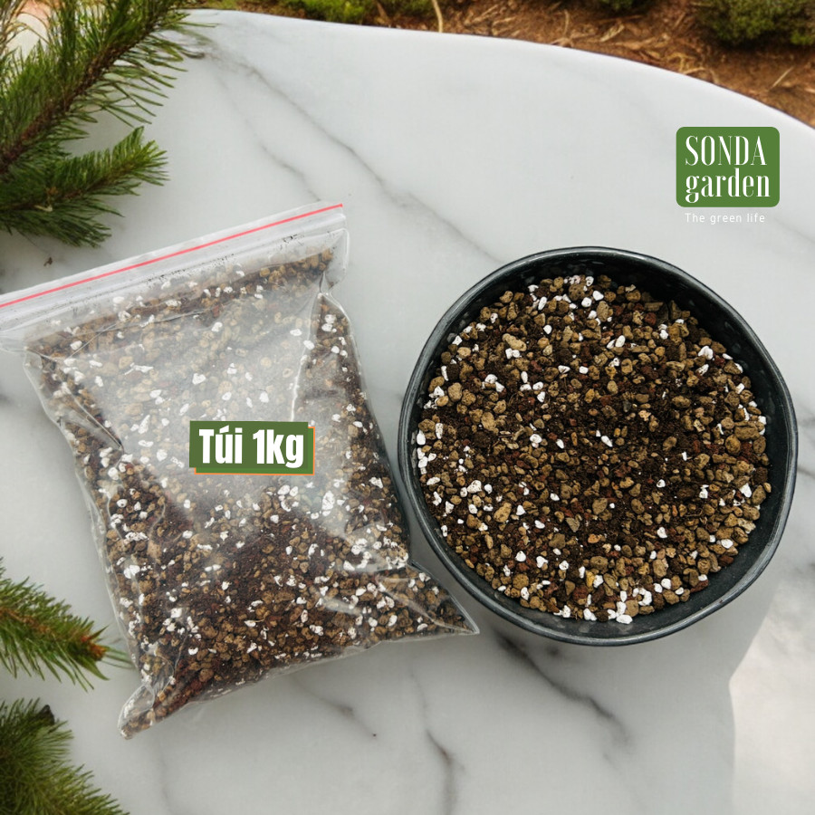 Đất trồng sen đá xương rồng (1kg)