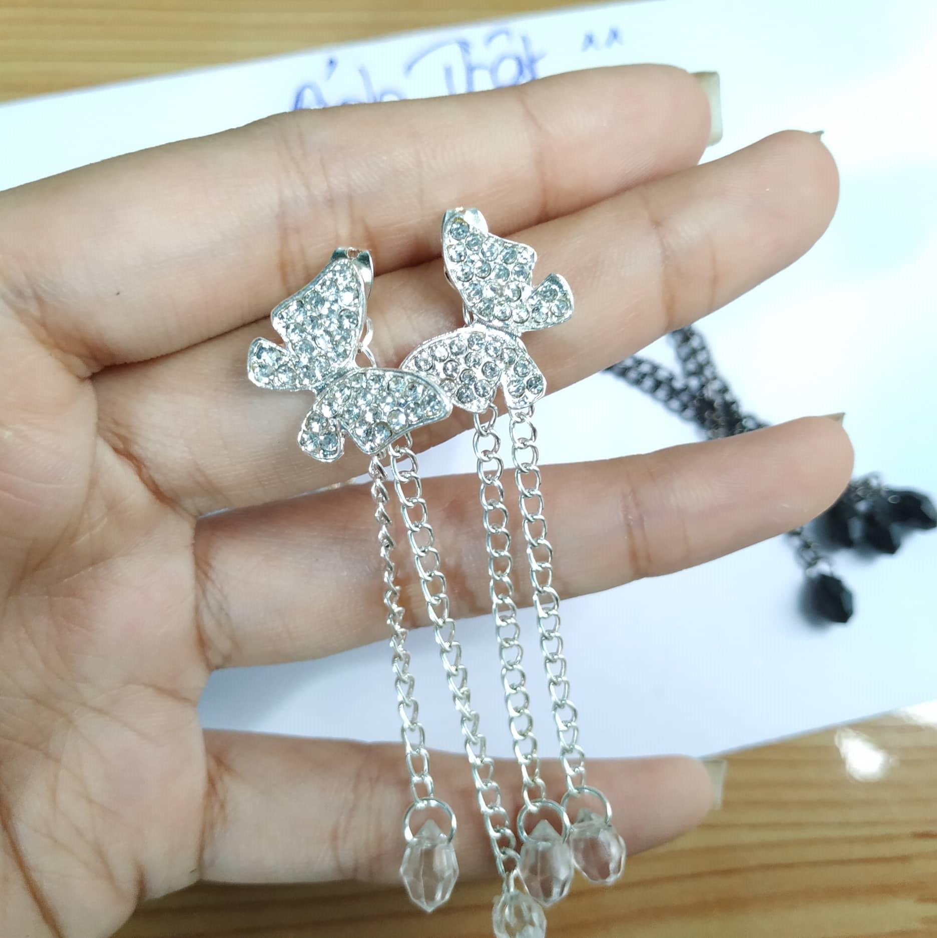 [Có video, ảnh thật, 3 màu tùy chọn] Bông tai phong cách Hàn Quốc siêu dễ thương BSTKD SSHT - [ToToShop]