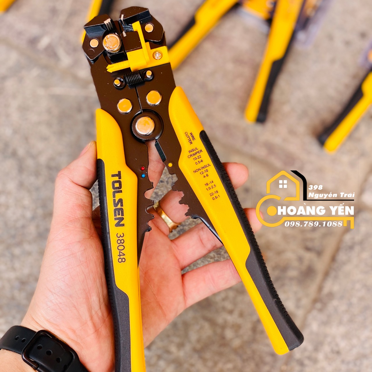 Kìm tuốt dây điện TOLSEN 38048, Kềm tuốt dây điện - Hoàng Yến