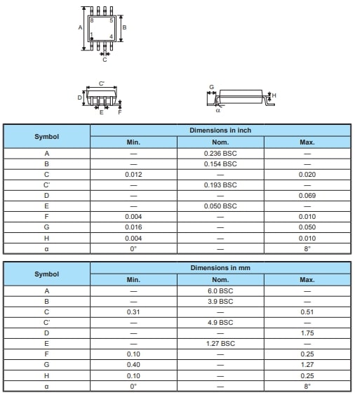 BS813A-1 Touch Key SOP-8 SMD