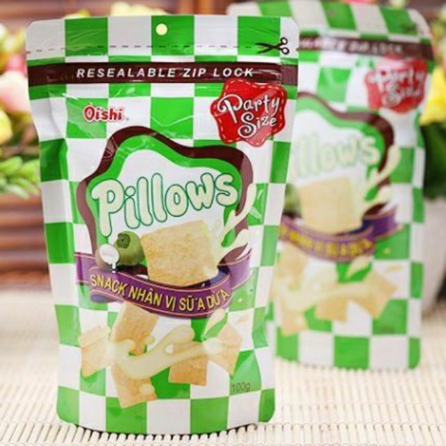 Oishi Pillows Vị Sữa Dừa 100G