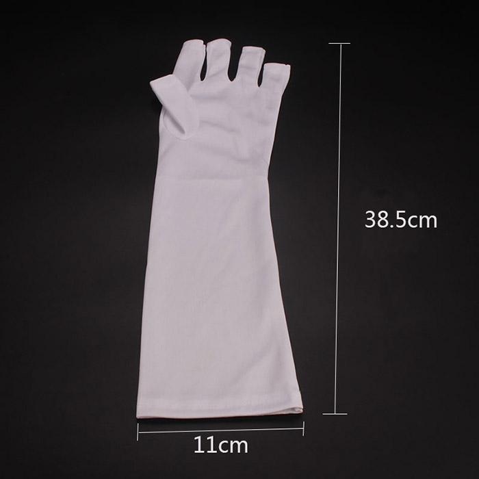 Găng tay vải bảo vệ da chống tia UV khi sử dụng đèn hơ gel (găng tay làm móng)