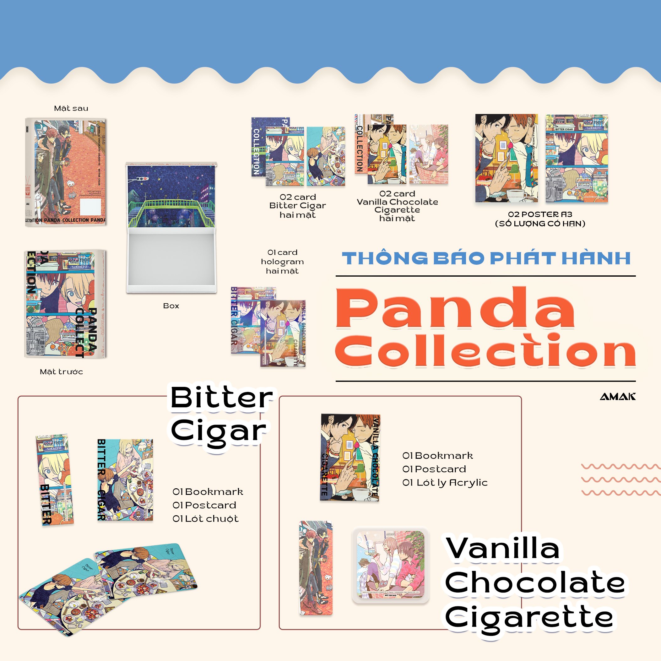 Bitter cigar - amak books - tặng kèm bookmark, postcard cho mọi cuốn sách